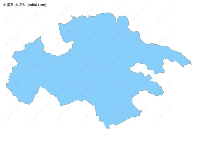 大坪乡边界地图