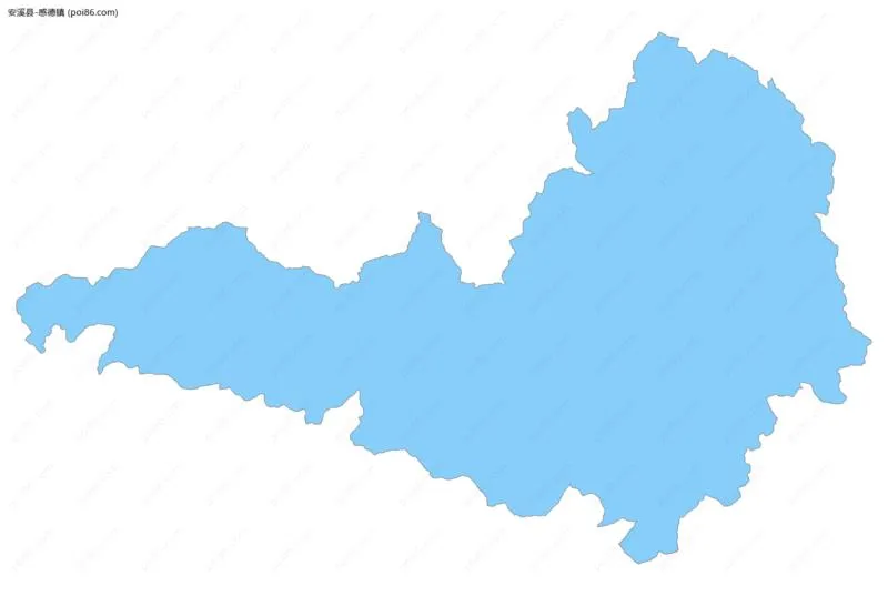 感德镇边界地图