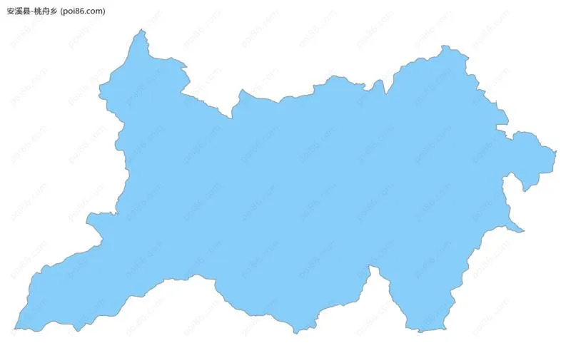 桃舟乡边界地图