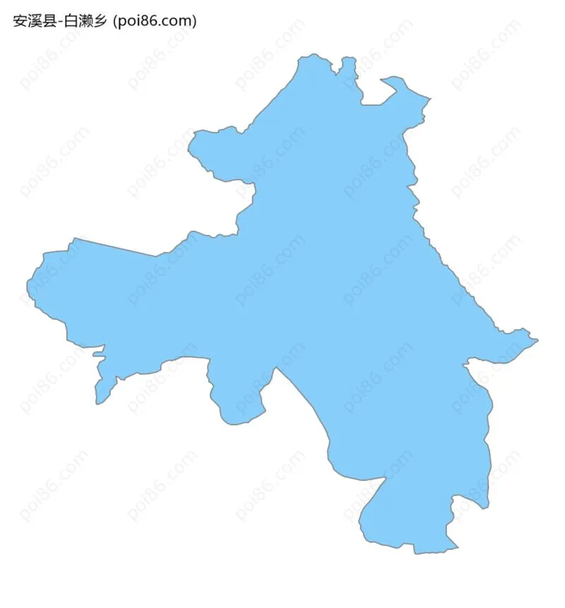 白濑乡边界地图