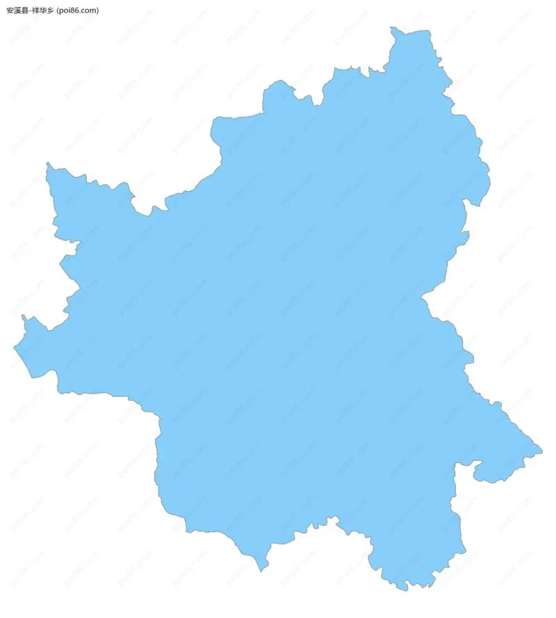 祥华乡边界地图
