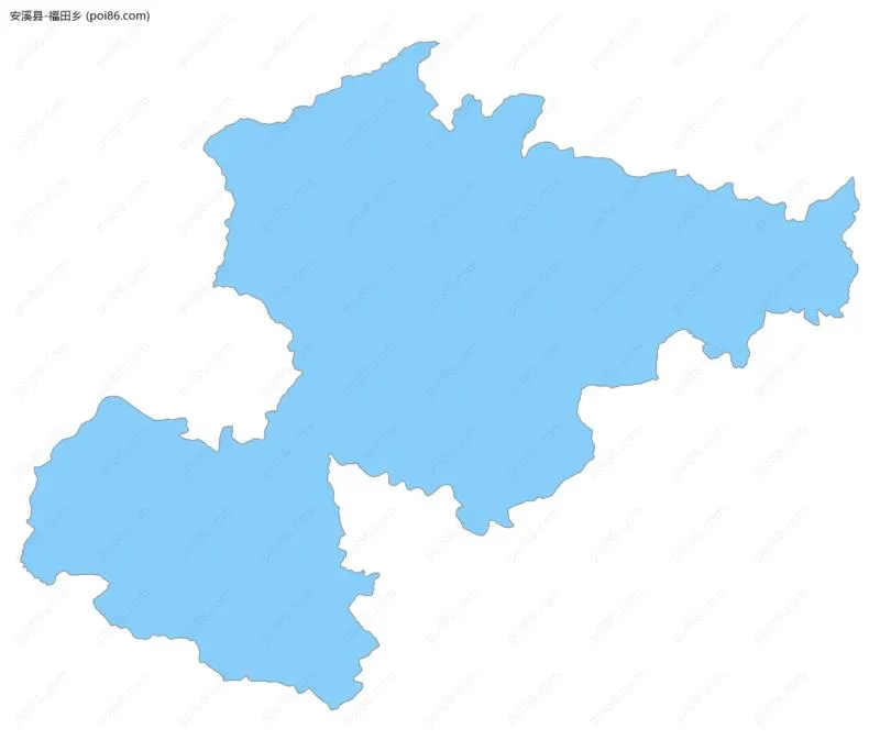 福田乡边界地图