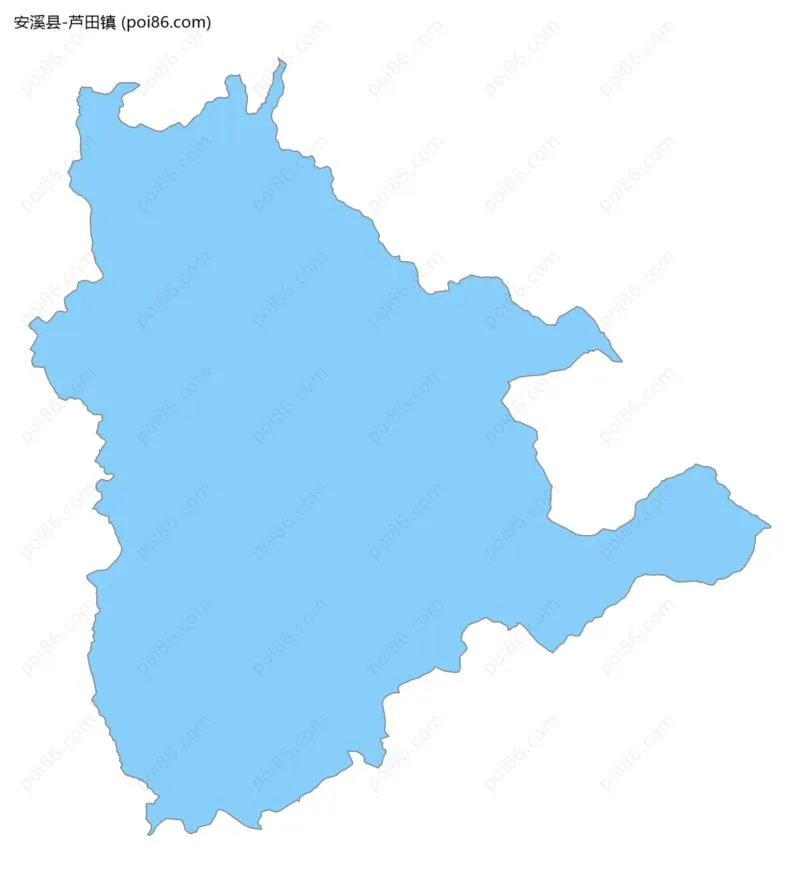 芦田镇边界地图