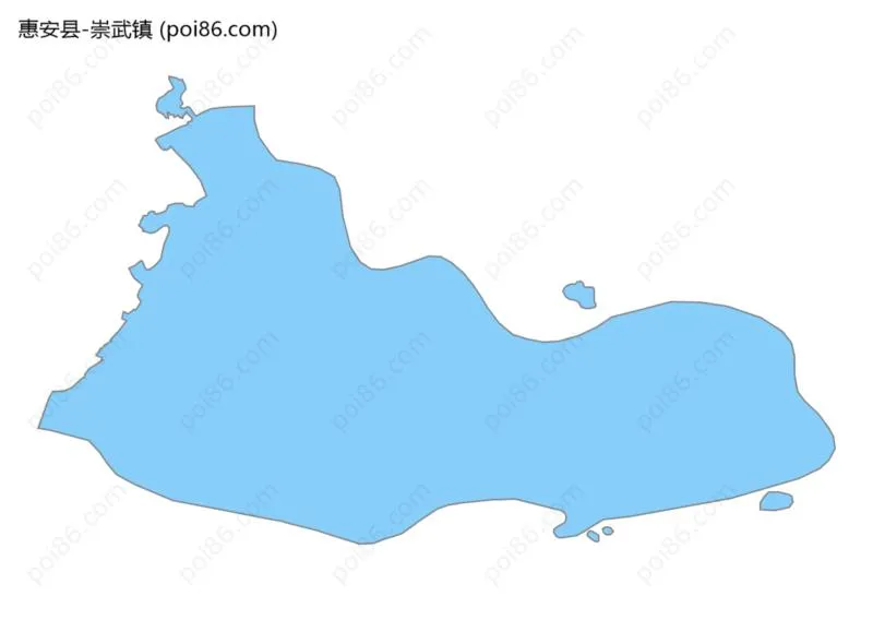 崇武镇边界地图