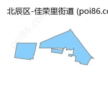 佳荣里街道边界地图