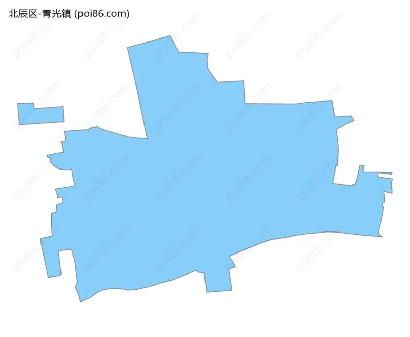 青光镇边界地图