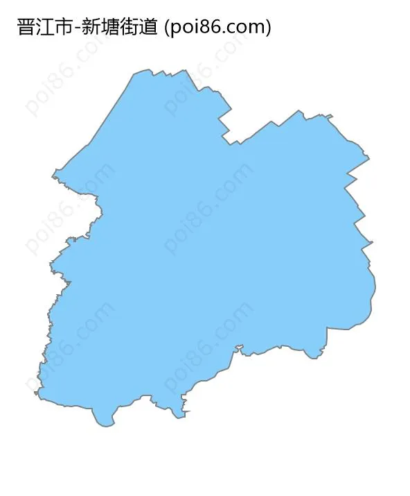 新塘街道边界地图