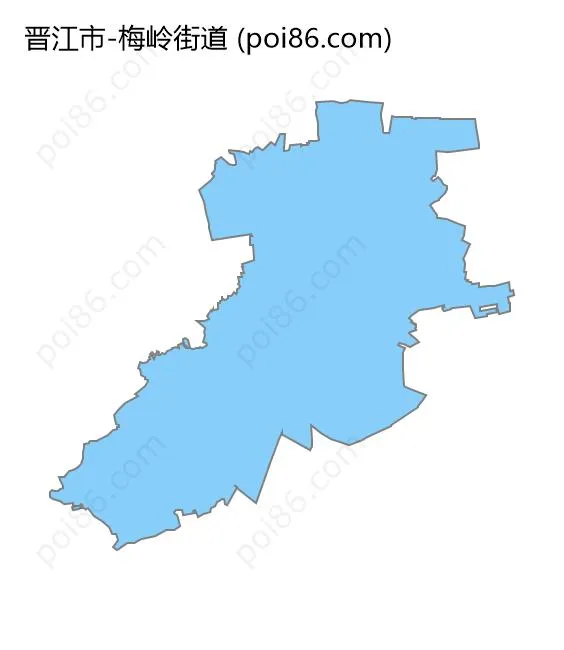 梅岭街道边界地图
