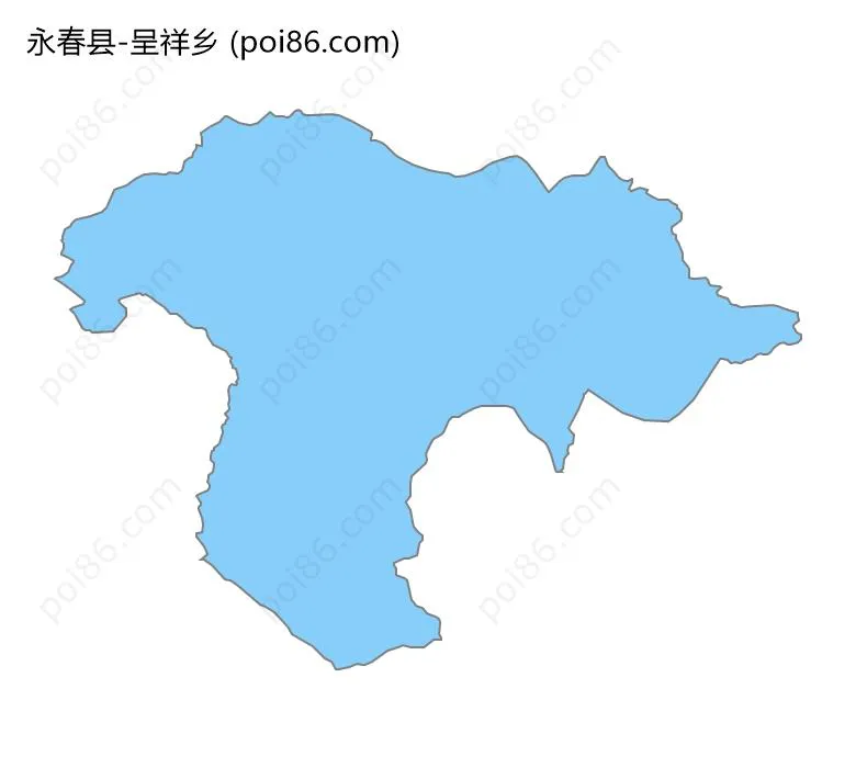 呈祥乡边界地图