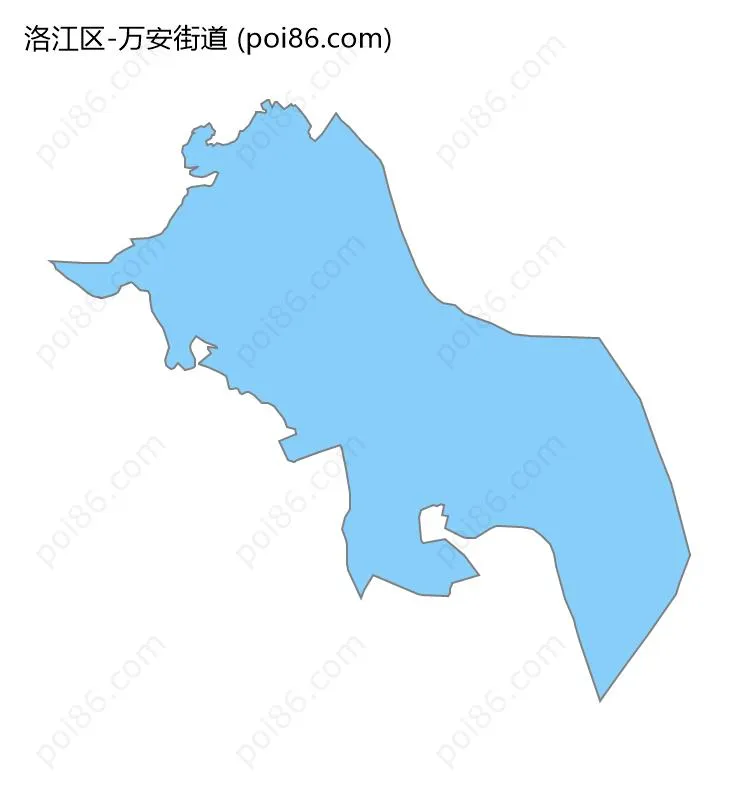 万安街道边界地图