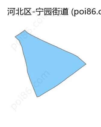 宁园街道边界地图