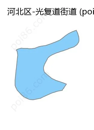 光复道街道边界地图