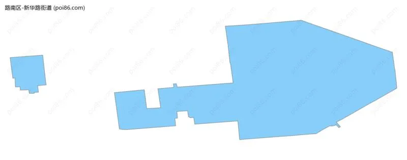 新华路街道边界地图