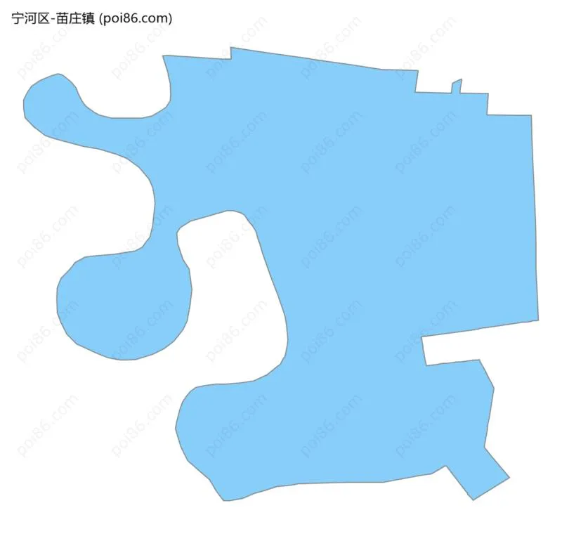 苗庄镇边界地图