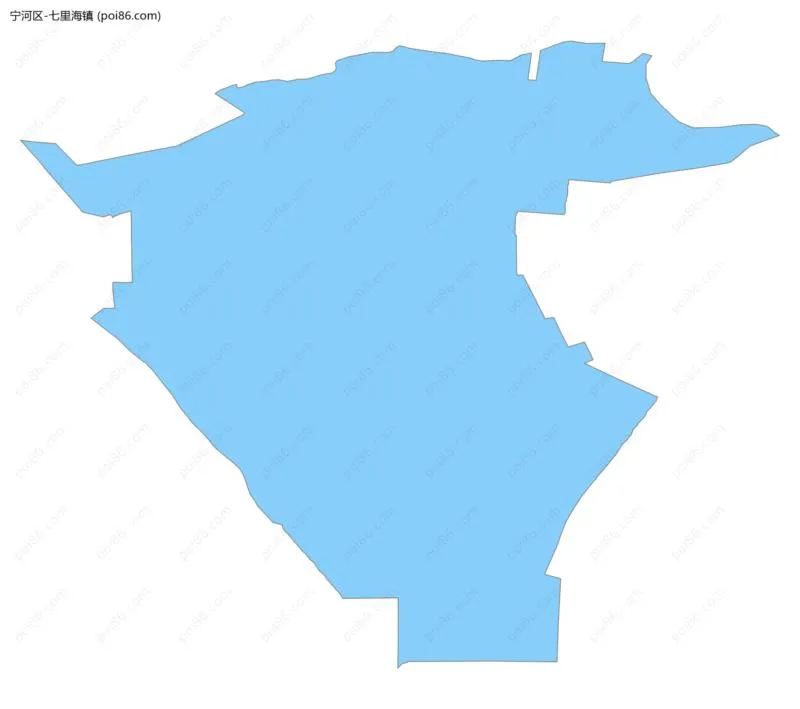 七里海镇边界地图