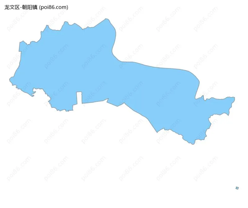 朝阳镇边界地图