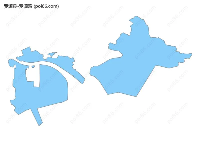 罗源湾边界地图
