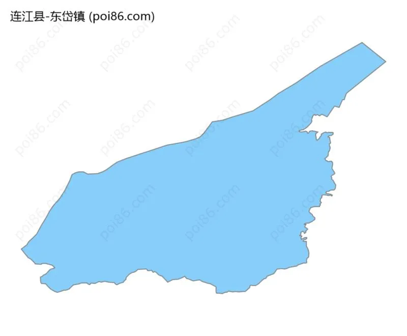 东岱镇边界地图