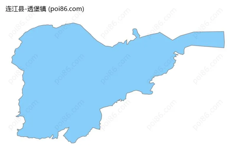 透堡镇边界地图