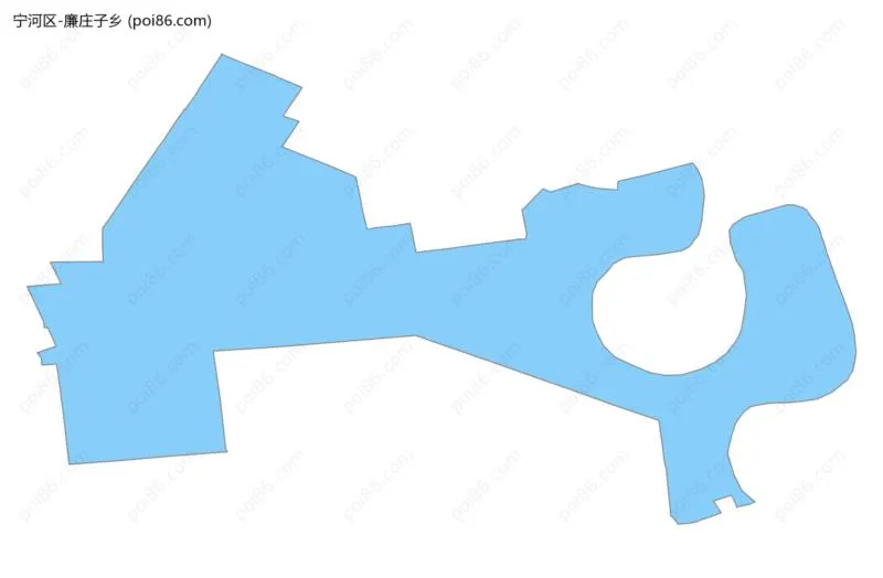 廉庄子乡边界地图