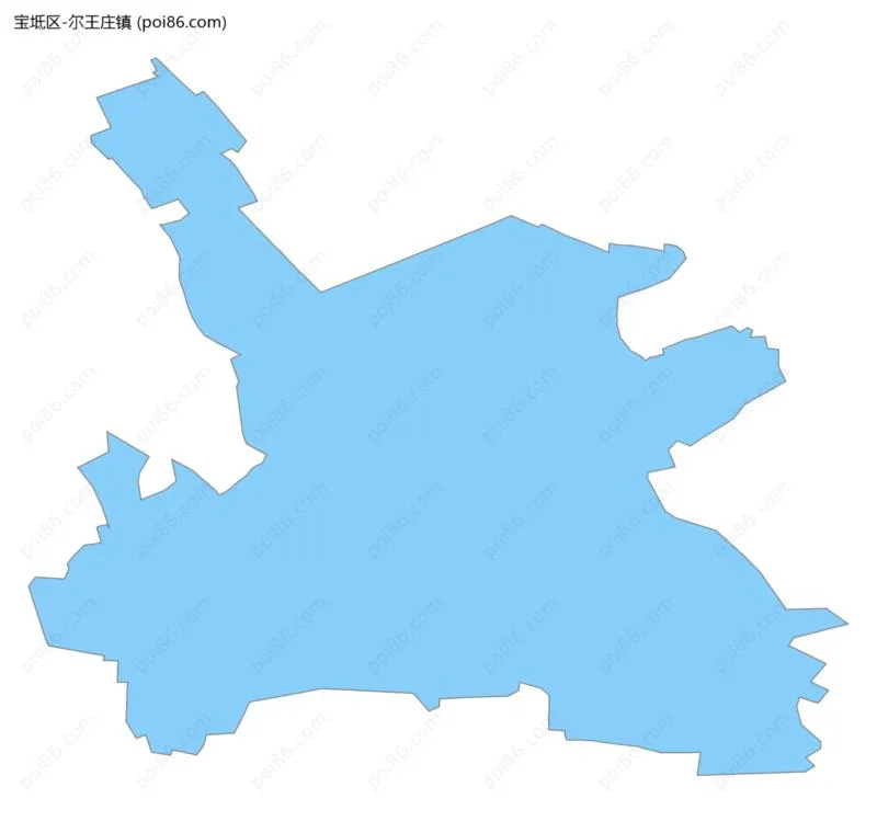 尔王庄镇边界地图