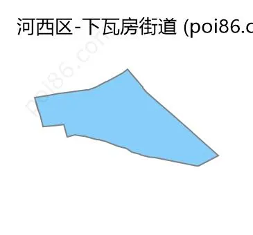 下瓦房街道边界地图