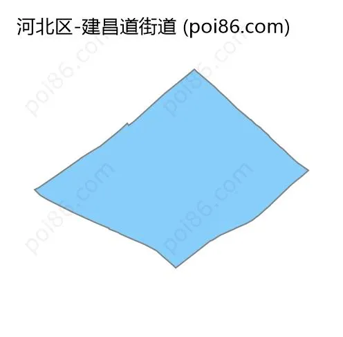 建昌道街道边界地图