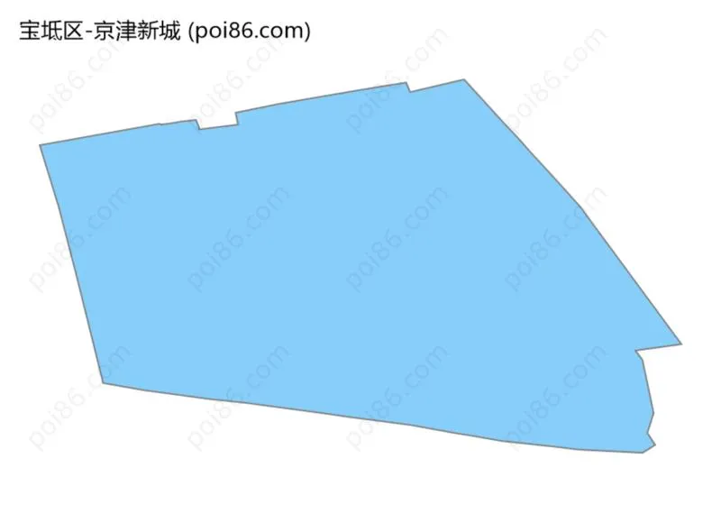 京津新城边界地图