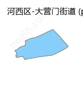 大营门街道边界地图