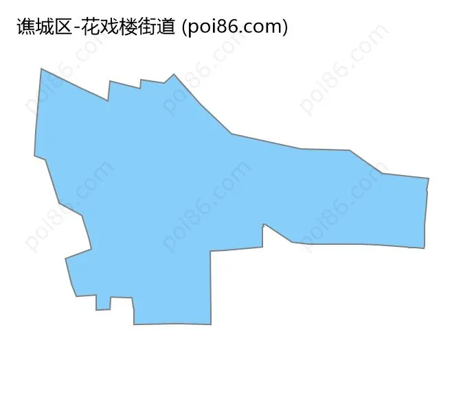 花戏楼街道边界地图