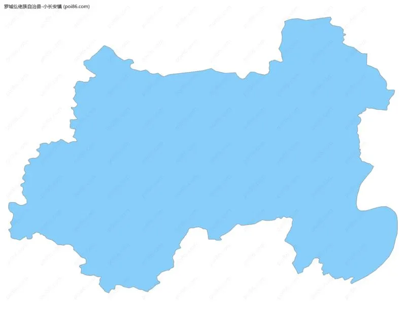 小长安镇边界地图