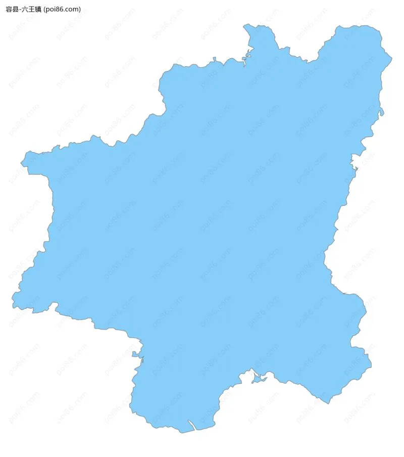 六王镇边界地图