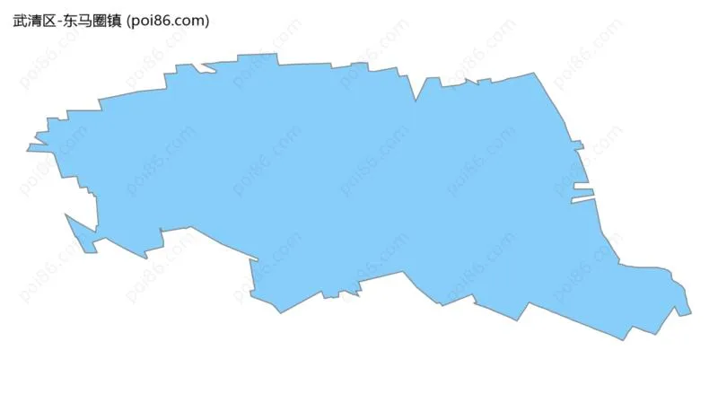 东马圈镇边界地图