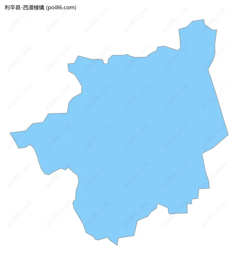 西潘楼镇边界地图