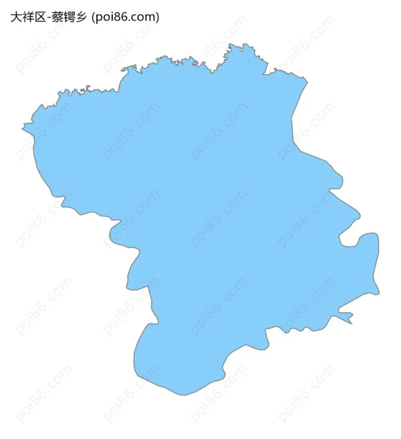 蔡锷乡边界地图