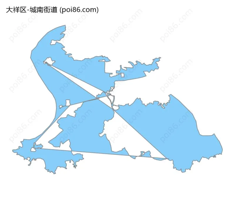 城南街道边界地图