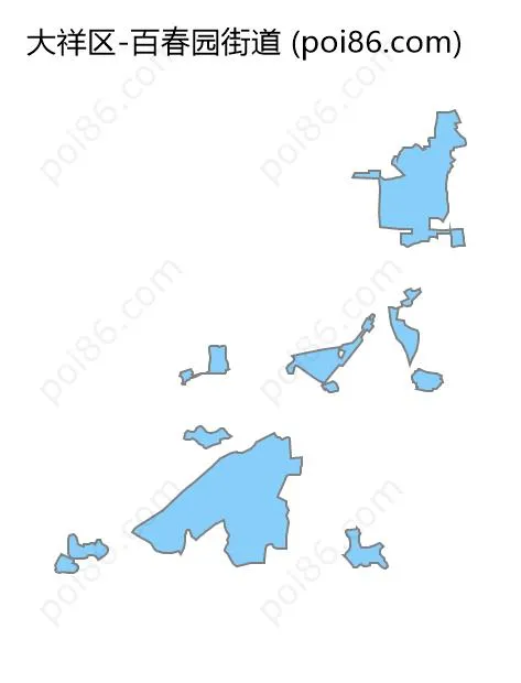 百春园街道边界地图