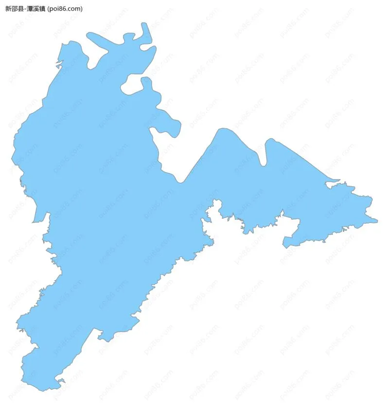 潭溪镇边界地图