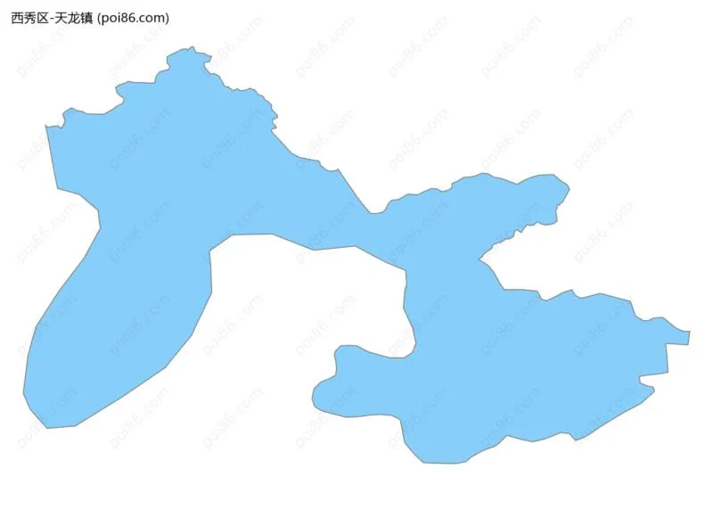 天龙镇边界地图