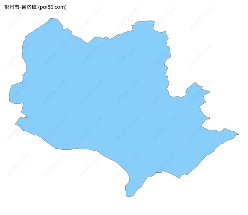 通济镇边界地图