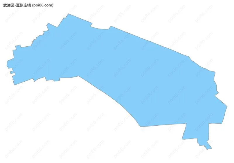 豆张庄镇边界地图