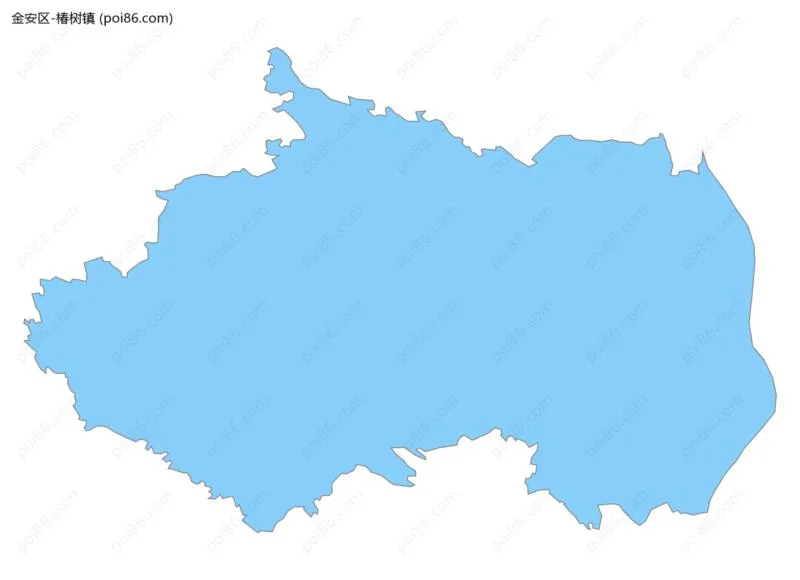 椿树镇边界地图