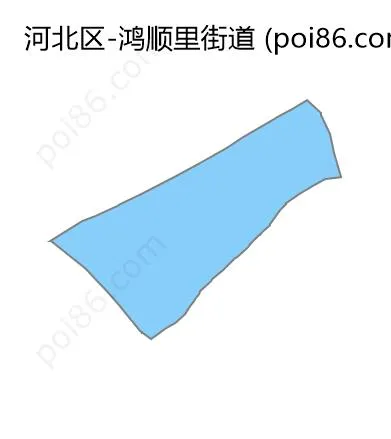 鸿顺里街道边界地图