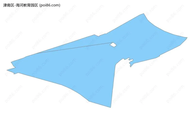 海河教育园区边界地图