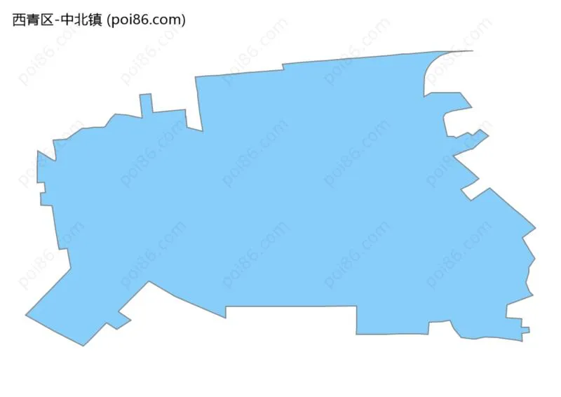 中北镇边界地图