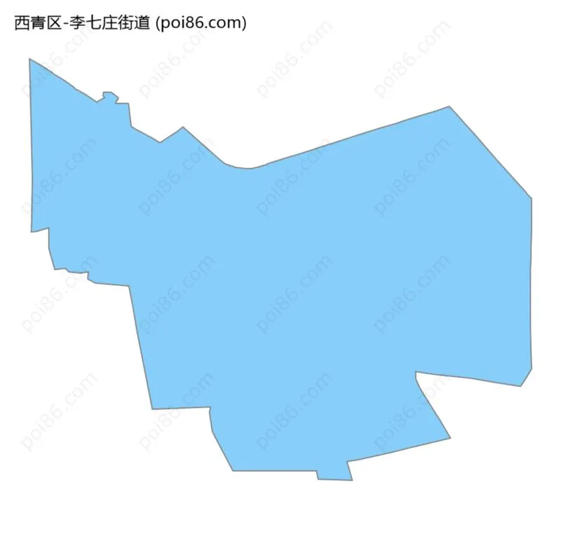 李七庄街道边界地图