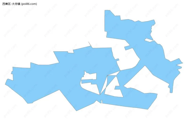 大寺镇边界地图