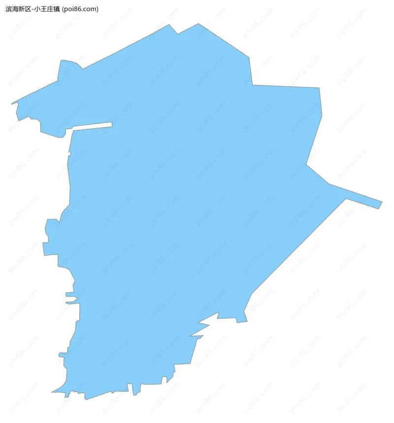 小王庄镇边界地图