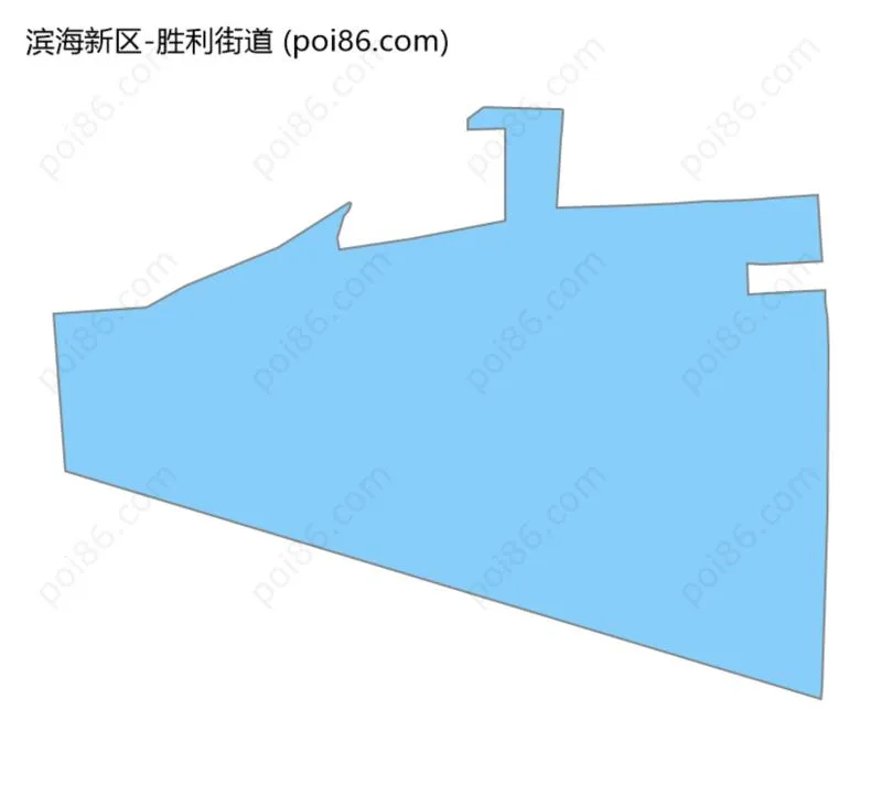 胜利街道边界地图