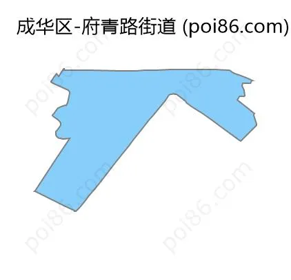 府青路街道边界地图